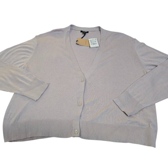 Halogen Women's Purple Heaven Crop V Neck Cardigan XXL NWT - Picture 7 of 9